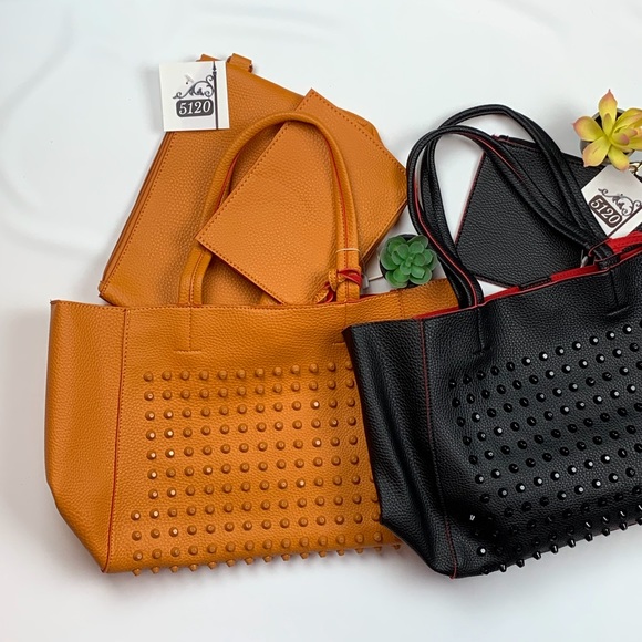 *LAST1* ORANGE YELLOW 3N1 TOTE - Picture 3 of 3